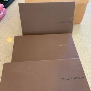 3 Louis Vuitton boxes